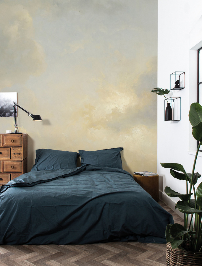 KEK Amsterdam Mural Golden Age Clouds 1 Wandbild in Multicolor und Beige, Breite: 3,896 m - Bild 1