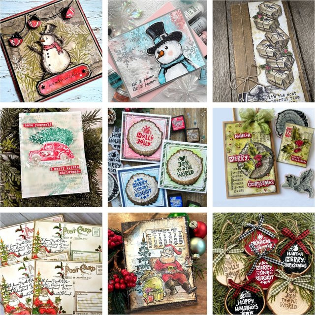 WINTER MAGIC DIY-Dekorationsset mit Schneemann-Motiv, Metall-Stanzformen und Stempel für Scrapbooking und Bastelarbeiten, Multicolour - Bild 1