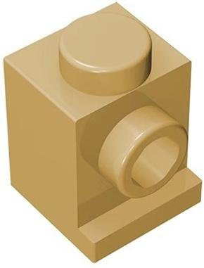 Yiran toy Bausteine 4070 1x1 mit Scheinwerfer, Zubehör, 10-teiliges Set, beige - Bild 1
