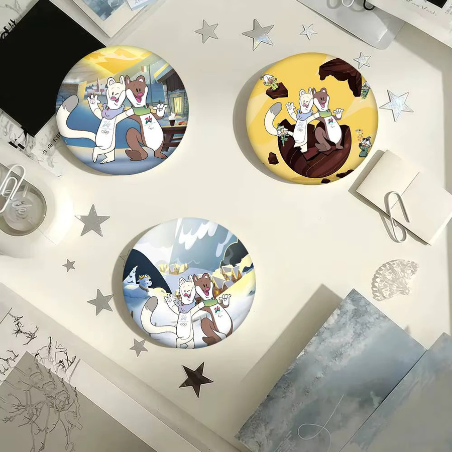 Bilibili Anstecknadel T-Tina und M-Milo Rundes Abzeichen - Bild 5