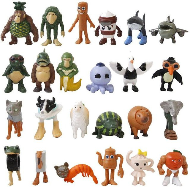 Tung Sahur Tralalero Tralala Bombardment Krokodil Shimpanzini Bananini, Actionfigur, 24-teiliges Set, ab 14 Jahren - Bild 1