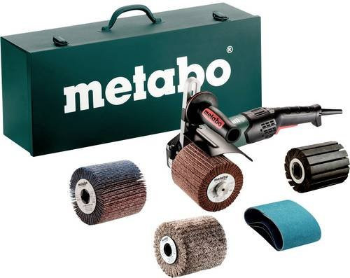 Metabo Satiniermaschine SE 17-200 RT Set 230V mit Stahlblech-Tragkasten - Bild 1