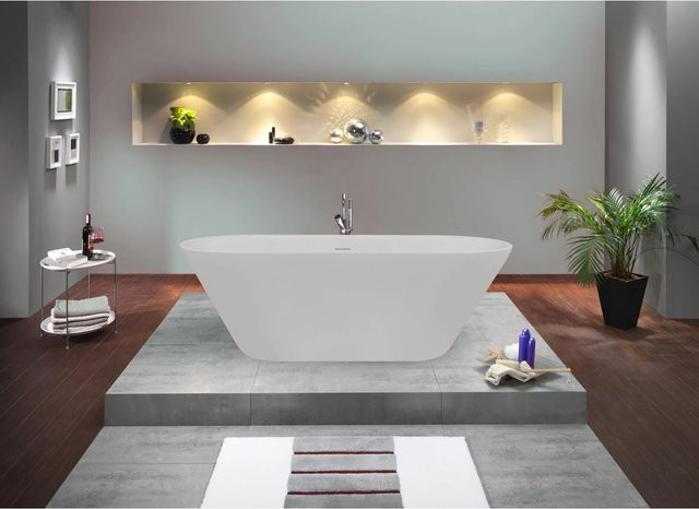 Freistehende Badewanne Eko von Ottofond in Weiß, B/T: 170 x 75 cm - Bild 1
