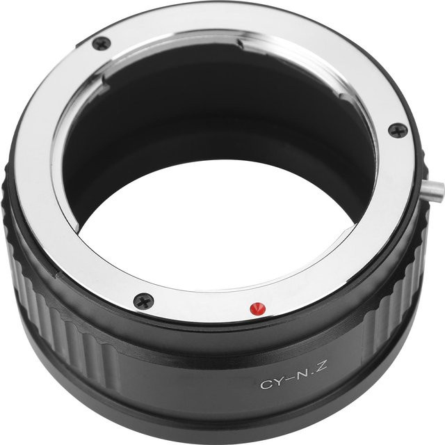 NEWYI CYN.Z Objektivadapterring von Contax CY Bajonett auf Nikon Z Bajonett, Schwarz - Bild 1