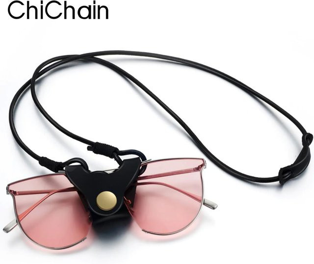 chichain Brillenkette Leder, Black, Unisex - Bild 1