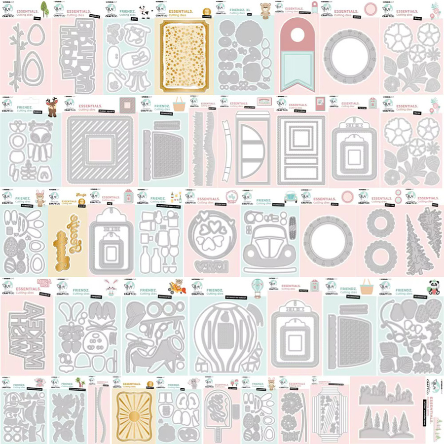 August Slimline Essentials Metall-Stanzform Bier und Gläser in Silber für Scrapbooking und DIY Kartenbasteln - Bild 1