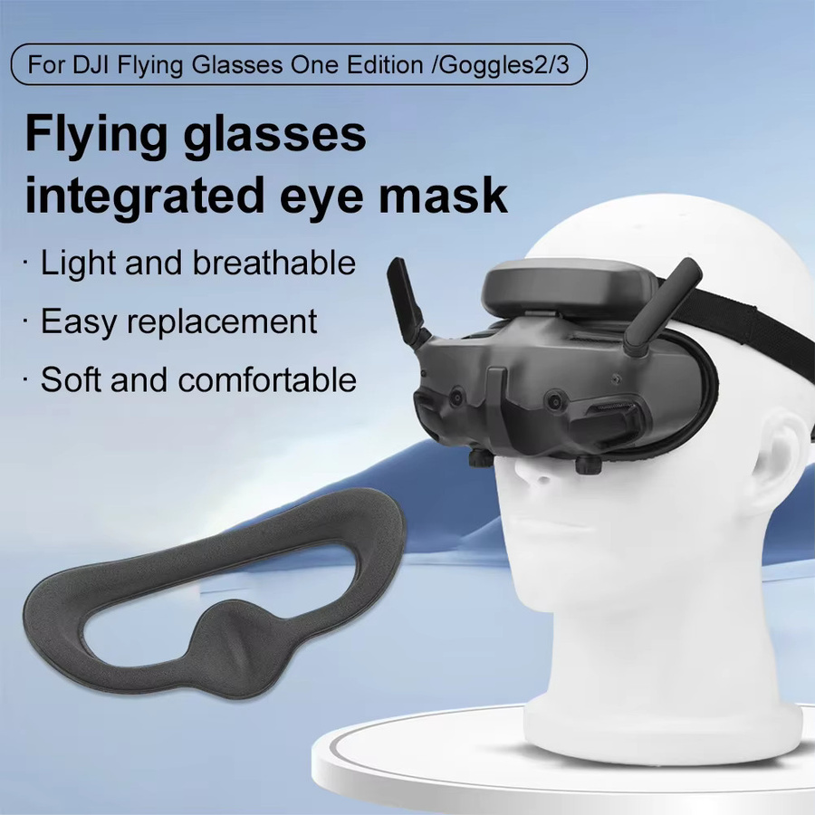 DJI Schaumstoff-Augenpolster in Schwarz für DJI AVATA 2 Goggles 2/3 - Bild 2