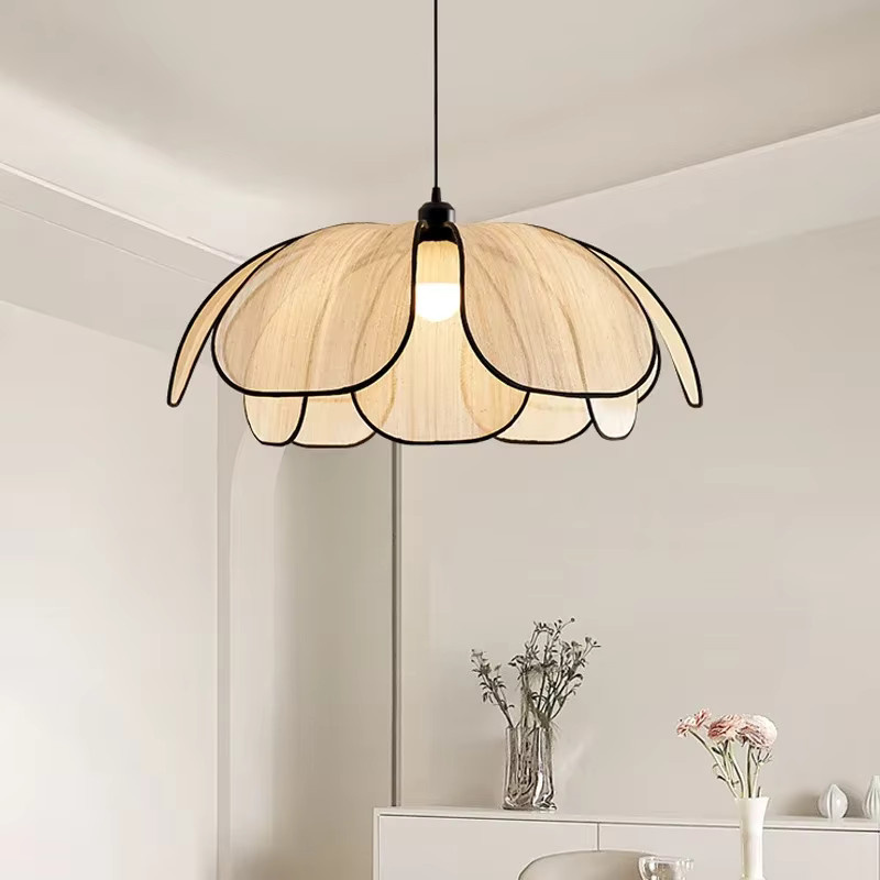 MZISOSOD Vintage Rattan Pendelleuchte in Beige und Schwarz für Esszimmer, Küche oder Schlafzimmer - Bild 2