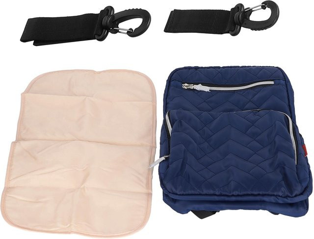 Igeteck Reise-Wickeltasche als Rucksack, wasserdicht und multifunktional, Himmelblau - Bild 1