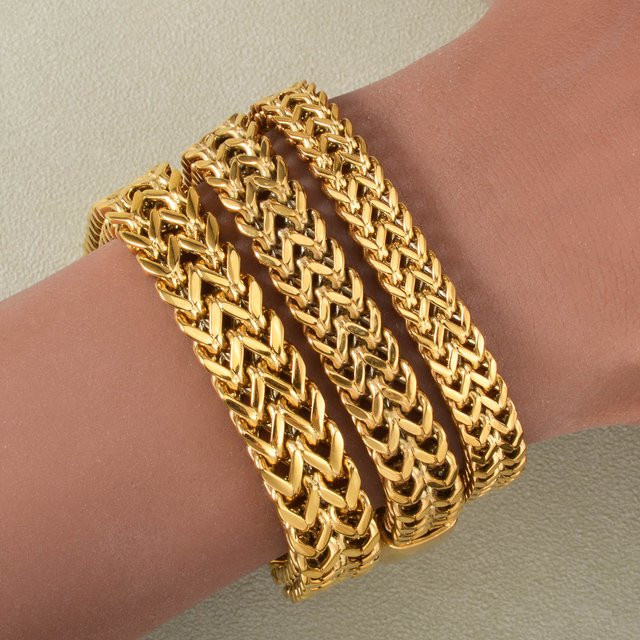 Diana baby Armband, vergoldetes Edelstahl, Gold, Vintage, Damen - Bild 1