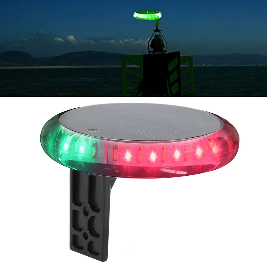 ESTINK Solarbetriebenes Outdoor-Navigationslicht mit 6 Modi, IP67 wasserdicht, RGB Multicolour, Schwarz mit Fernbedienung für Boote und Garten - Bild 5