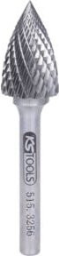 KS Tools HM Spitzbogen-Frässtift Form G, 16mm, Silber - Bild 1