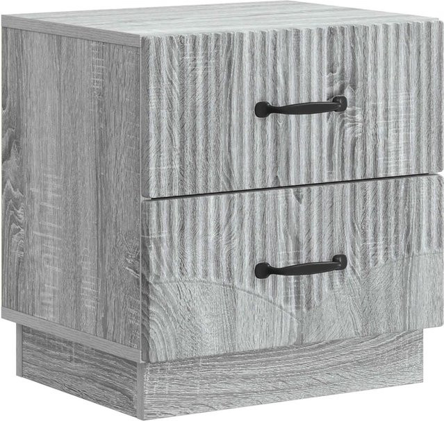 vidaXL Nachttisch in Grau Sonoma, moderner Beistelltisch aus Holzwerkstoff, B/T/H: 43 x 34,5 x 44,5 cm - Bild 1