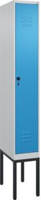 C+P Spind Classic PLUS Spind mit 1 Abteil und mittiger Trennwand, Sicherheits-Drehriegel, 4 Garderobenhaken, Höhe: 212 cm, Breite: 30 cm, Tiefe: 50 cm - Bild 1