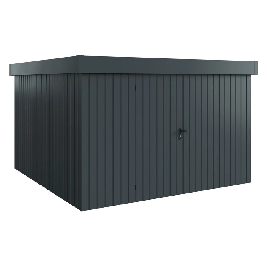 Hörmann EcoStar Gerätehaus Euroline Flachdach 2-flügelig Anthrazitgrau B: 333 cm, T: 325 cm - Bild 2