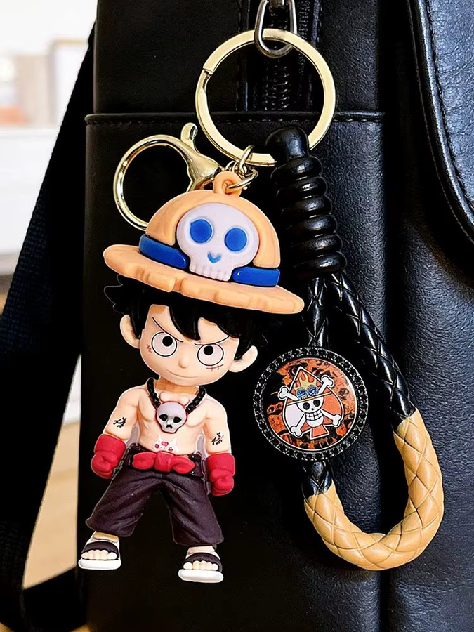 Bandai Schlüsselanhänger One Piece Strohhut Luffy, 3D Silikon-Figur - Bild 5