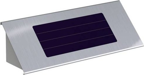 BASI Solar-Hausnummernleuchte SWL 60 7300-0022 mit LED und Dämmerungssensor aus Edelstahl in Silber - Bild 1