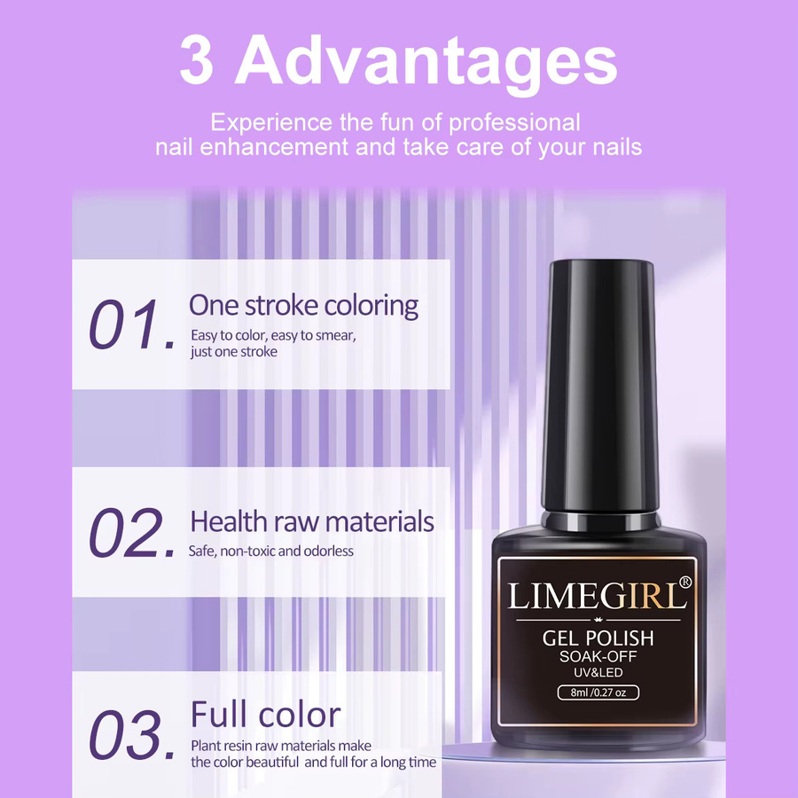 Limegirl Quick Extension Gel Nagellack Kit, Glänzend - Bild 1