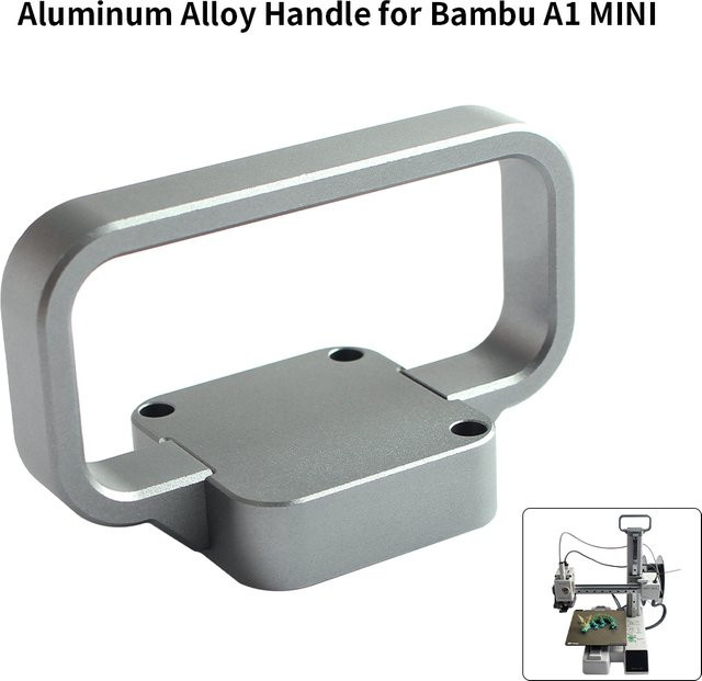 Bambu Lab A1 Mini CNC-Griff aus Aluminium AL6061 in Silber - Bild 1