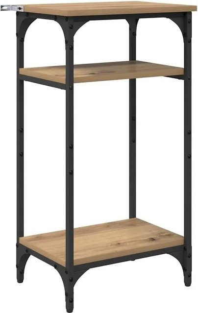 vidaXL Beistelltisch Artisan-Eiche in Braun aus Holzwerkstoff und Stahl, B/T/H: 40 x 30 x 75 cm - Bild 1