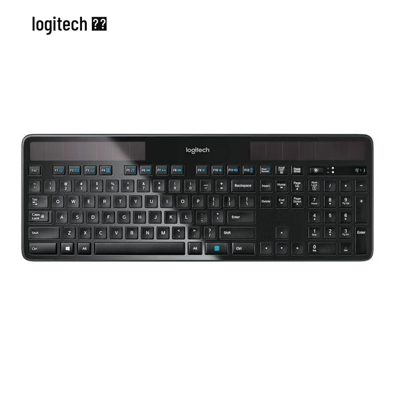 Logitech K750 Solar Kabellose Tastatur in Schwarz - Bild 2