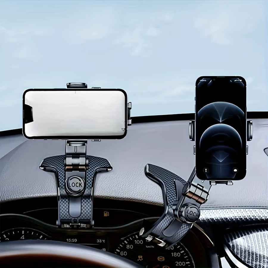 Lcars Multifunktionale Universelle Auto-Handyhalterung für das Armaturenbrett in Schwarz mit Anti-Rüttel-Funktion - Bild 4