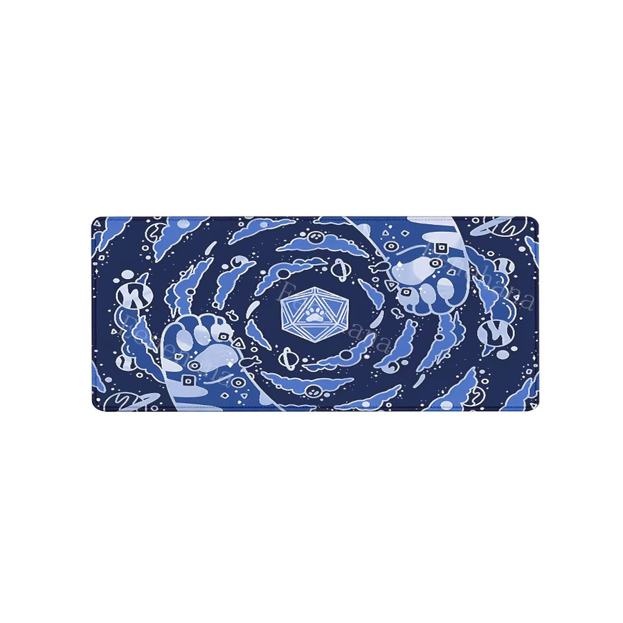 Eenehana Cat Paw Anime Mauspad XXL in Blau, rutschfeste Gaming-Tastaturunterlage mit HD-Druck, B/T: 90 x 40 cm - Bild 5