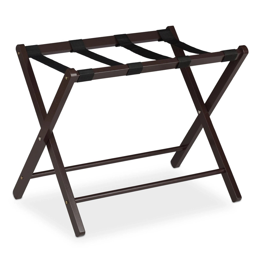 Klappbarer Kofferständer von Relaxdays aus Holz in Braun mit B/T/H: 54,5 x 44 x 66 cm - Bild 2