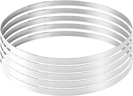 VEVOR Bandsägeblatt aus SK5 Kohlenstoffstahl in Silber, Länge: 3810 mm, Breite: 19 mm, Dicke: 0,5 mm, 4 Zähne pro Zoll mit 18 HRC gehärteten Zähnen - Bild 1