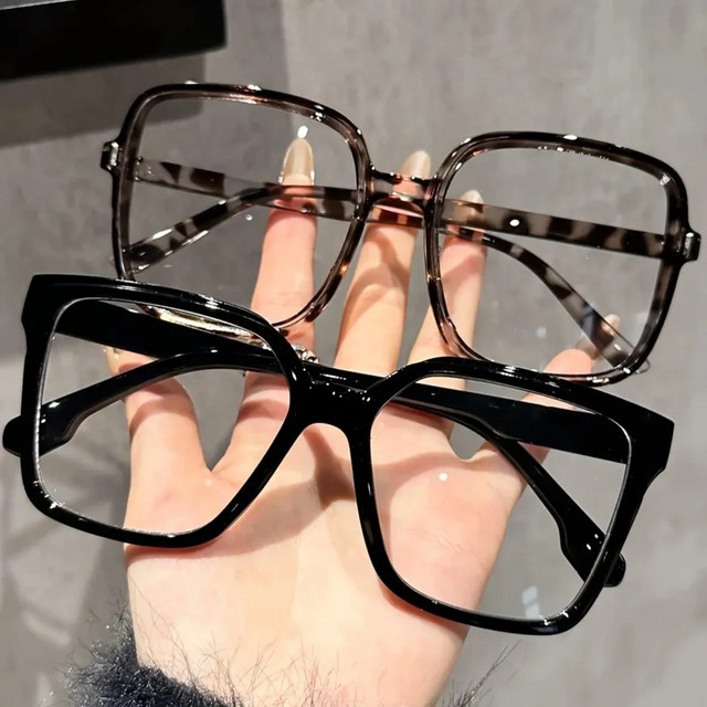 CAIPAI Korrektionsbrille, rechteckig, Vollrand, Kunststoff, transparent - Bild 1