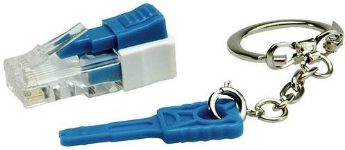 Roline Modular Stecker RJ-45 Ethernet LAN transparent verschliessbar 21.17.3067 - Bild 1