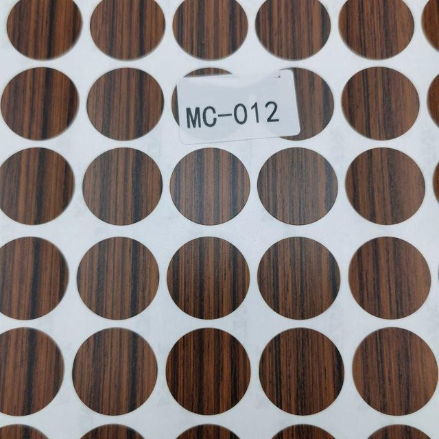 96 Stück selbstklebende Holzmöbel Schraubkappen Abdeckungen in Braun von Binchi Outdoor Product mit einem Durchmesser von 15 mm - Bild 1