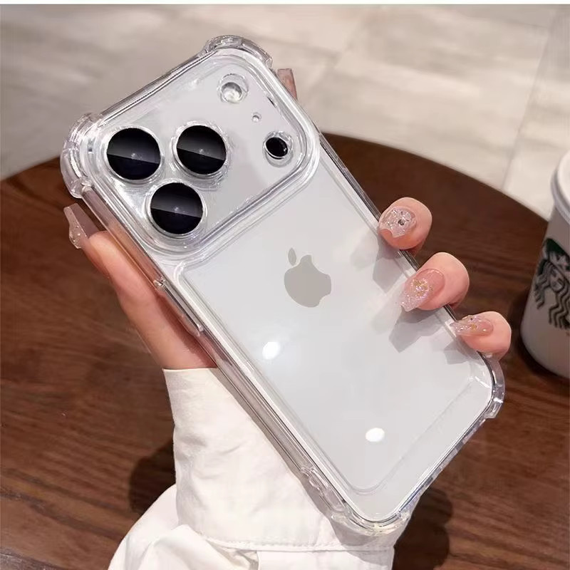 Stoßfeste transparente Schutzhülle für dein Apple iPhone in Schwarz und Transparent - Bild 2