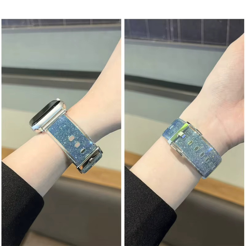 TINUORA Uhrenarmband Silikon, transparent, Unisex - Bild 3