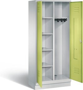C+P Putzmittel-Spind Classic in Viridingrün und Lichtgrau, H: 180 cm, B: 81 cm, T: 50 cm - Bild 1