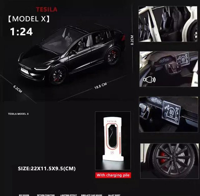 Linyi toy car Simulationsmodell X Legierungsauto-Modell, 1:24, Metall, Sound und Licht, ab 14 Jahren - Bild 1