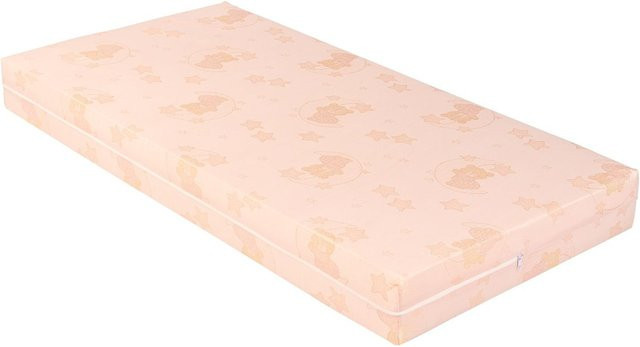 Kikka boo Babybett Matratze Extra Comfort in Pink mit abnehmbarem Bezug, B/T/H: 120 x 60 x 8 cm - Bild 1