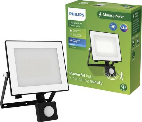 Philips Lois LED Außenstrahler mit Bewegungsmelder, 30W, 2850 Lumen, Kaltweiß, Schwarz - Bild 1