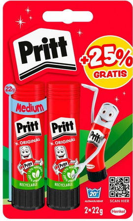 Pritt Klebestifte durchsichtig 2x 22 g