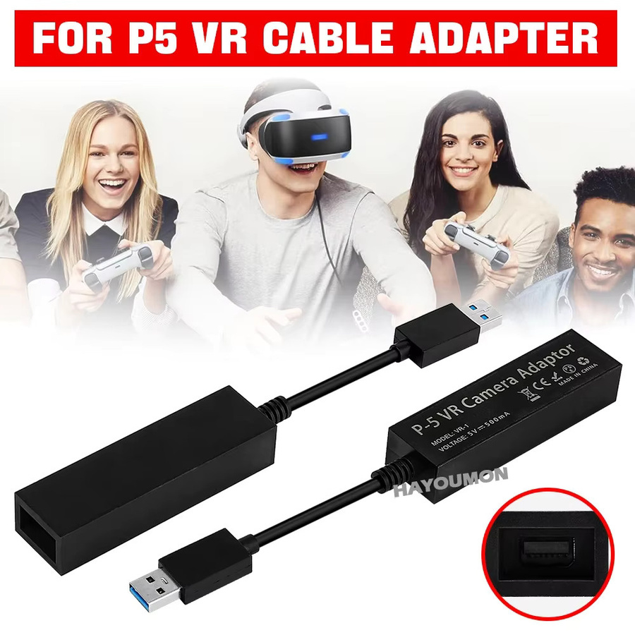 HeroAngel PS VR Mini-Kamera-Adapter für PS5 und PS4, Konverter-Kabel in Schwarz - Bild 5