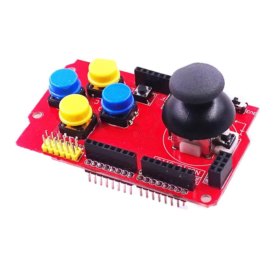 Si Tai&SH Joystick Shield für Arduino-Erweiterungsplatine mit analoger Tastatur- und Mausfunktion in Rot - Bild 2