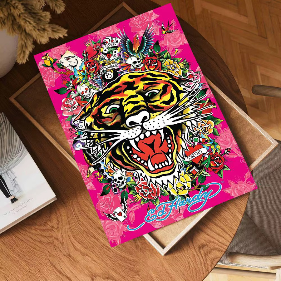 E-Ed H-Hardy DIY Sticky Poster Whitepaper Vintage Kunstwerk in Weiß - Bild 5