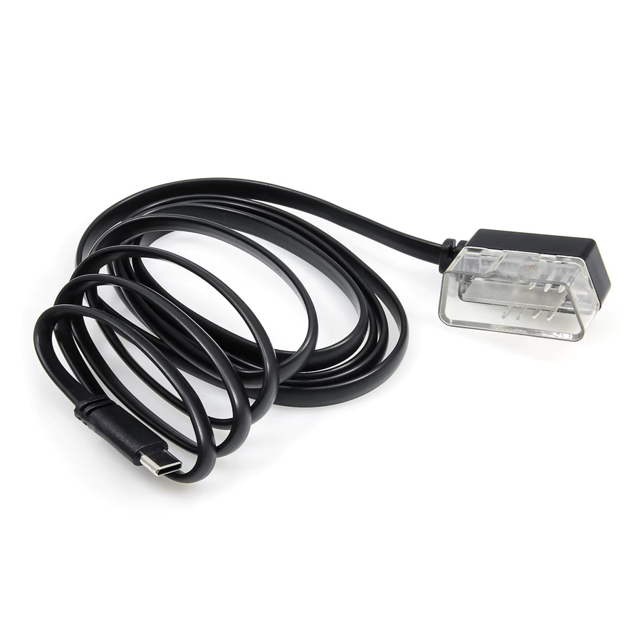 MAIMEIMI Obd2 Kabel für Auto Head Up Display mit USB-C Anschluss, Diagnose Werkzeug Adapter, Schwarz, Länge: 1,8 m - Bild 2