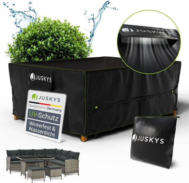 Juskys Gartenmöbel Abdeckplane wasserdicht und winterfest mit UV-Schutz, B/T/H: 200 x 160 x 75 cm - Bild 1