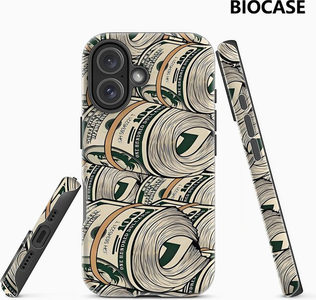 Magnetische Handyhülle im Cash-Roll-Design für iPhone 17 16 15 14 13 Pro Max Plus von Potdemiel in Multicolour – Robuste Einzel- und Doppelschicht-Schutzhülle - Bild 1