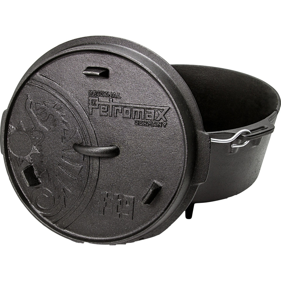 Petromax Dutch Oven FT9 Feuertopf aus Gusseisen in Schwarz mit Ø 23,9 cm - Bild 2