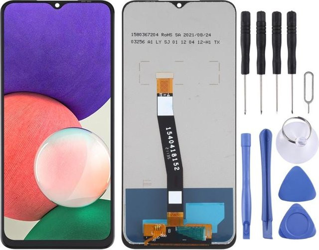 Original LCD-Bildschirm mit Digitizer-Vollmontage für Samsung Galaxy A22 5G SM-A226 in Grau - Bild 1