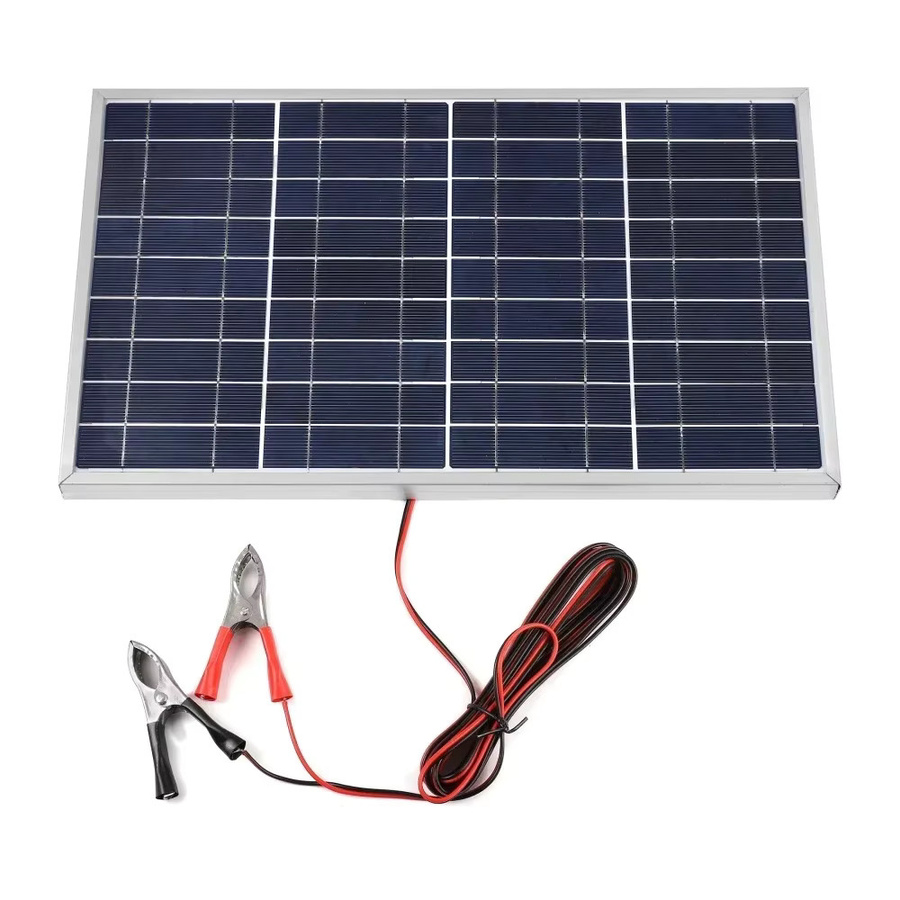 100 W Solarpanel mit Aluminiumrahmen aus polykristallinem Silizium in Blau für Außenbereiche und elektronische Geräte - Bild 2