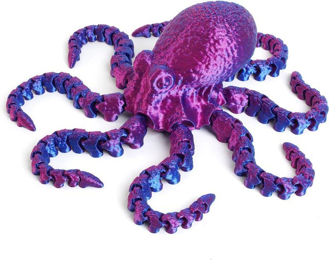 3D Gedruckter Oktopus Meerestier, Fidget Spielzeug, Actionfigur, ab 14 Jahren - Bild 1