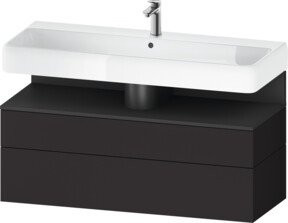 Duravit Waschtischunterschrank Qatego in Grau Matt, B/T/H: 119 x 47 x 59 cm - Bild 1